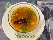 A picture of pepper garlic rasam
