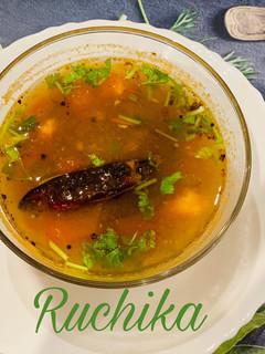 A picture of Pepper Tomato Rasam.