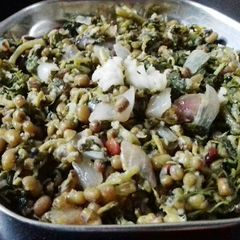 A picture of Soppu kalu palya.