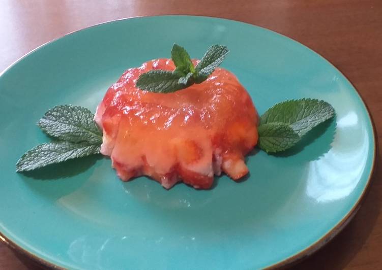 Aspic di fragole e mele