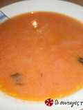 Redfish soup with tomato