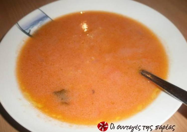 My Favorite Redfish soup with tomato