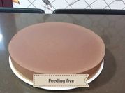 Una foto de tarta sin horno de cuajada