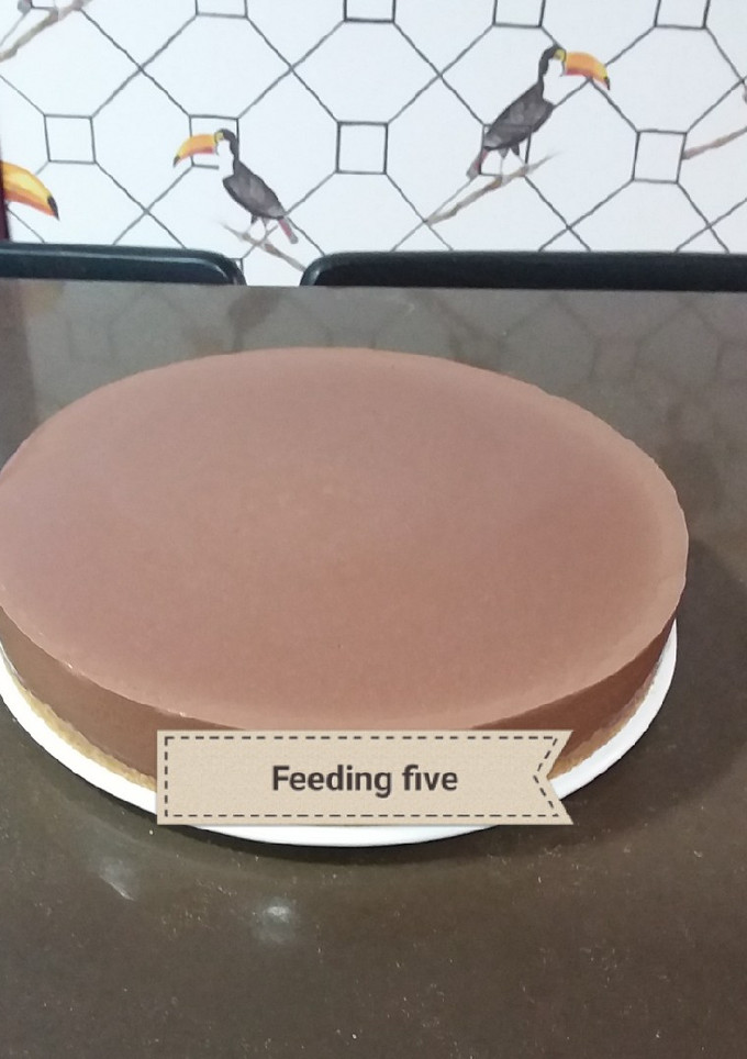 Una foto de Tarta de chocolate sin horno (con cuajada)