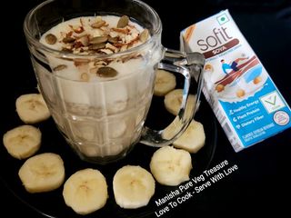 Soya Milk Banana Smoothie