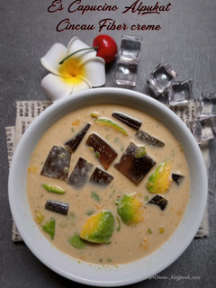 Foto resep Es Capucino Alpukat Cincau Fiber Creme