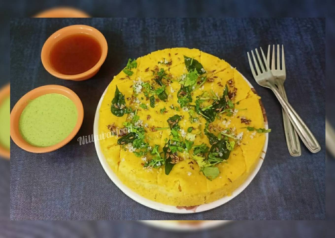 Super spongy instant Besan Dhokla