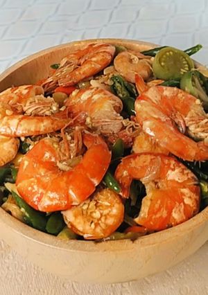 Foto resep Oseng Udang Cabe Hijau