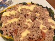 Una foto de rapiditas con huevo y queso