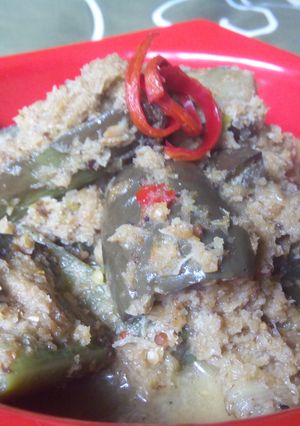 Foto resep Oblok - oblok terong hijau