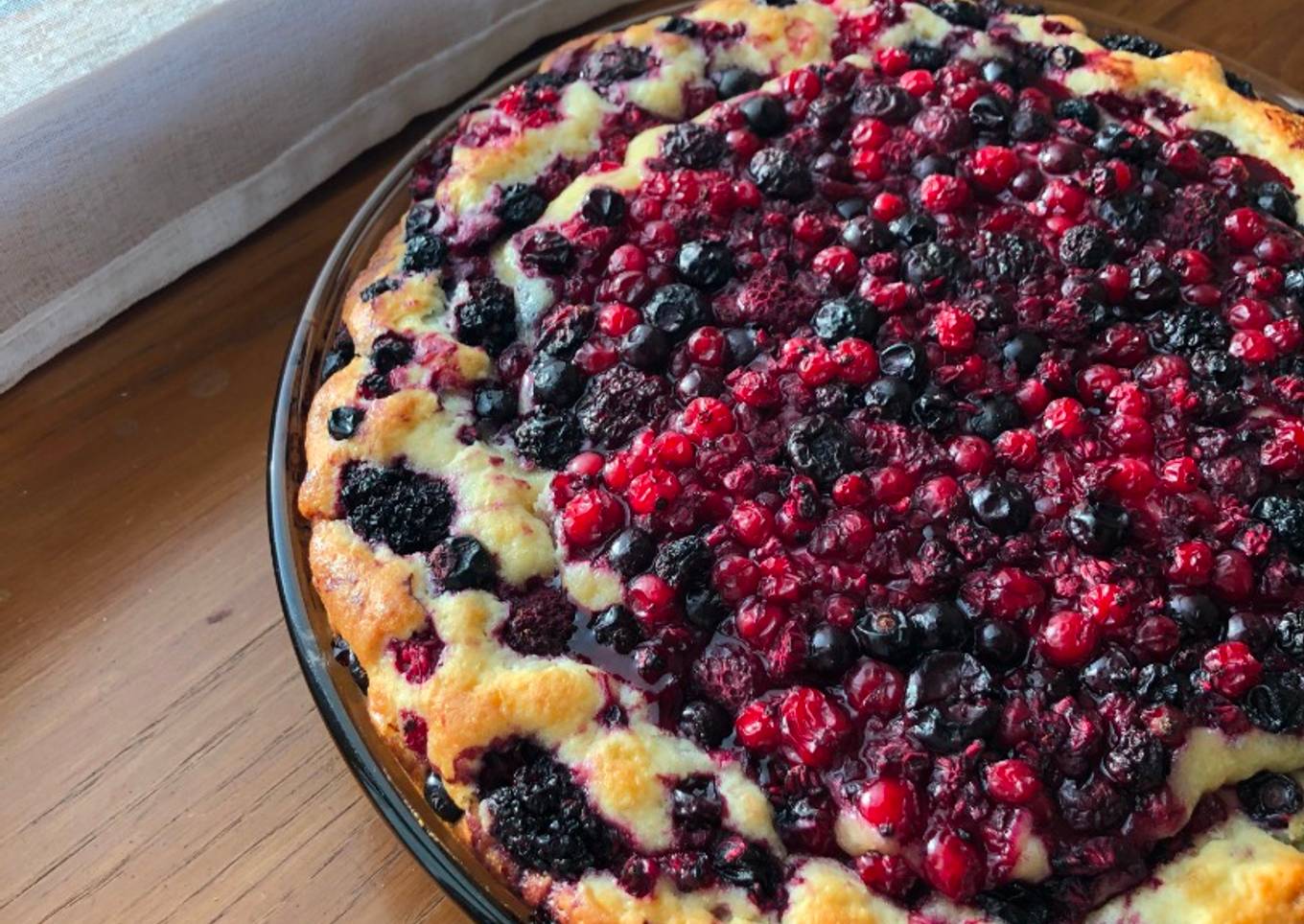 Gâteau aux fruits rouges et mascarpone 🍇🍓🍰