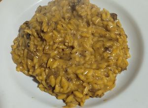 Una foto de Risotto de hongos