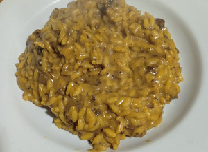 Una foto de Risotto de hongos