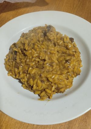 Una foto de Risotto de hongos