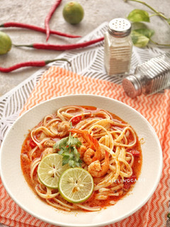 Foto resep Fettuccine Kuah Kari Merah