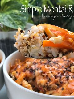 Foto resep Simple Mentai Rice