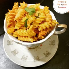 A picture of Crispy crunchy fusilli (mecroni).