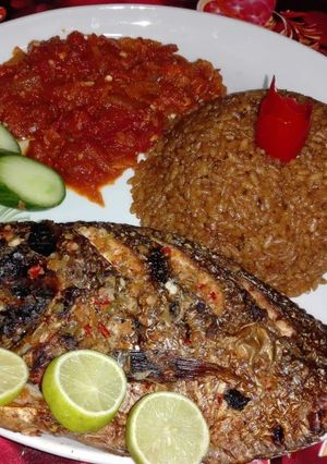 صورة لوصفة سمك بلطي مشوي زيت وليمون خطير