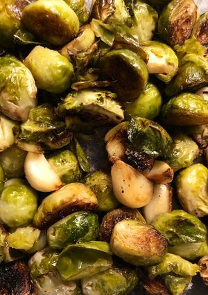 A picture of Roasted Brussel Sprouts.