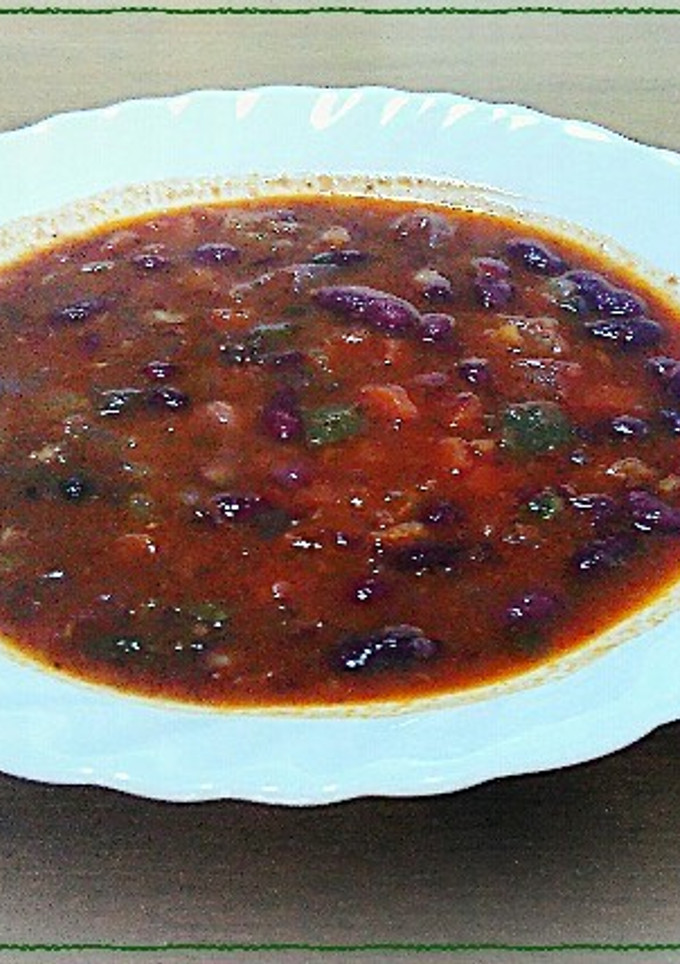 Una foto de Alubias pintas con olla expres. Receta vegana