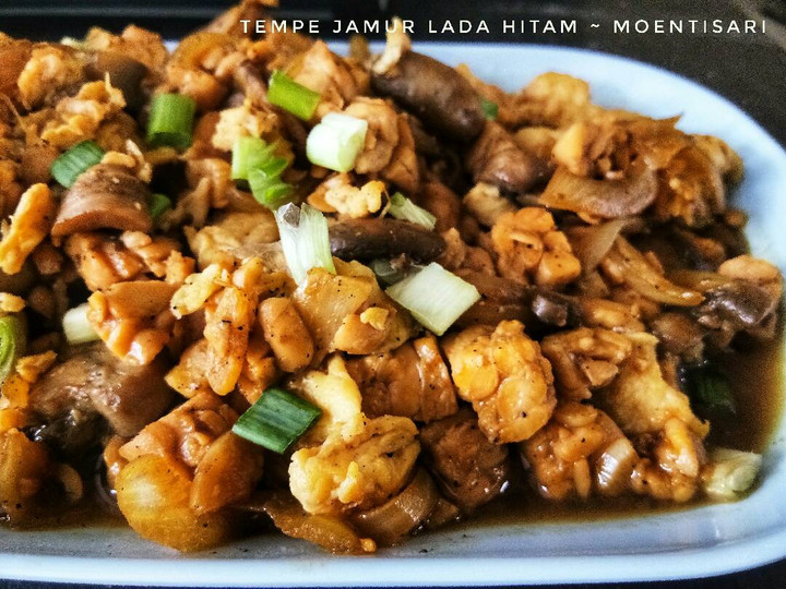  Resep buat Tempe jamur lada hitam  enak