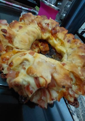 Una foto de Rosca de Jamón y Queso