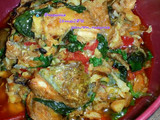 Iwak pe (ikan pari) sambel kemangi