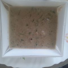 A picture of Creamy Chicken soup.