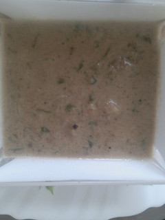 A picture of Creamy Chicken soup.