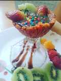 Edible choco gajar halwa cups