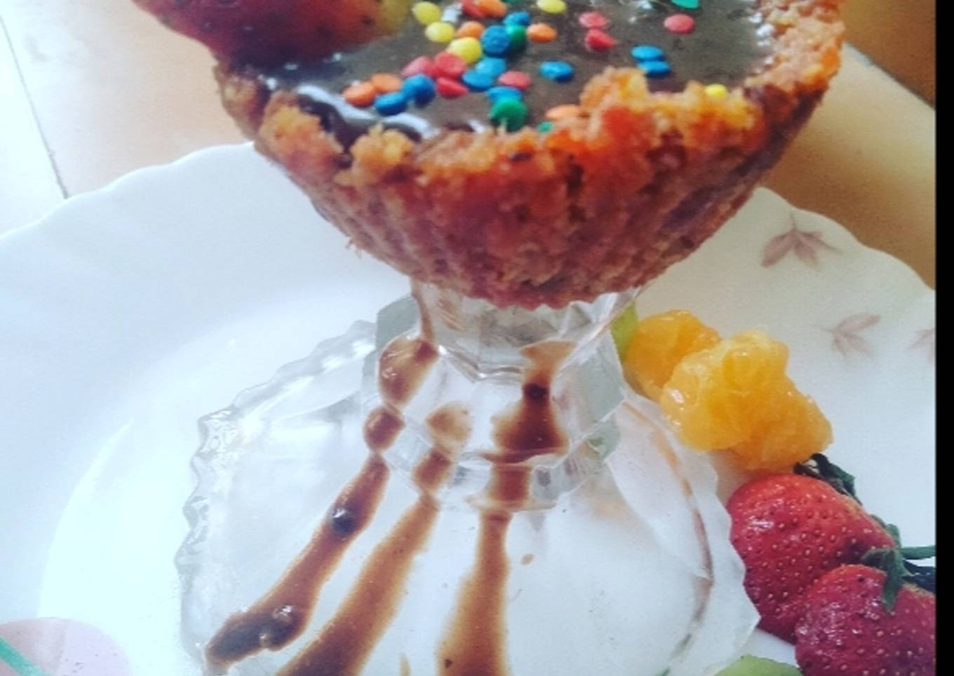 Edible choco gajar halwa cups