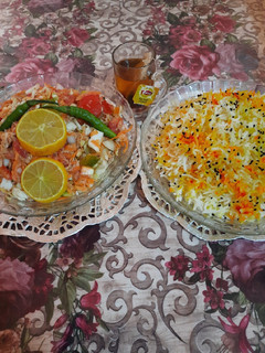 صورة لوصفة سلطة التونة مع الأرز بالزعفران
