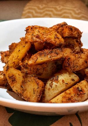 Una foto de Patatas Deluxe en microondas
