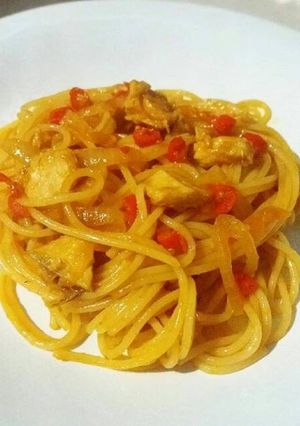Foto resep Hot Spicy Spaghetti Aglio Olio