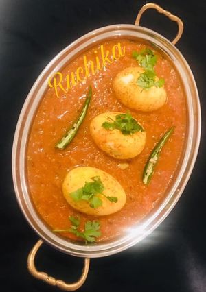 A picture of Dhaba Style Egg Curry.