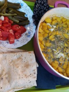 عکسی از دستور سیب زمینی و تخم مرغ (غذای دانشجویی) + خاطرات دانشگاه