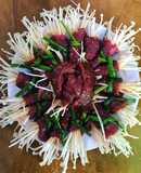 Bò cuộn nấm kim châm