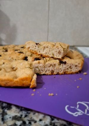 Una foto de Focaccia sin amasar
