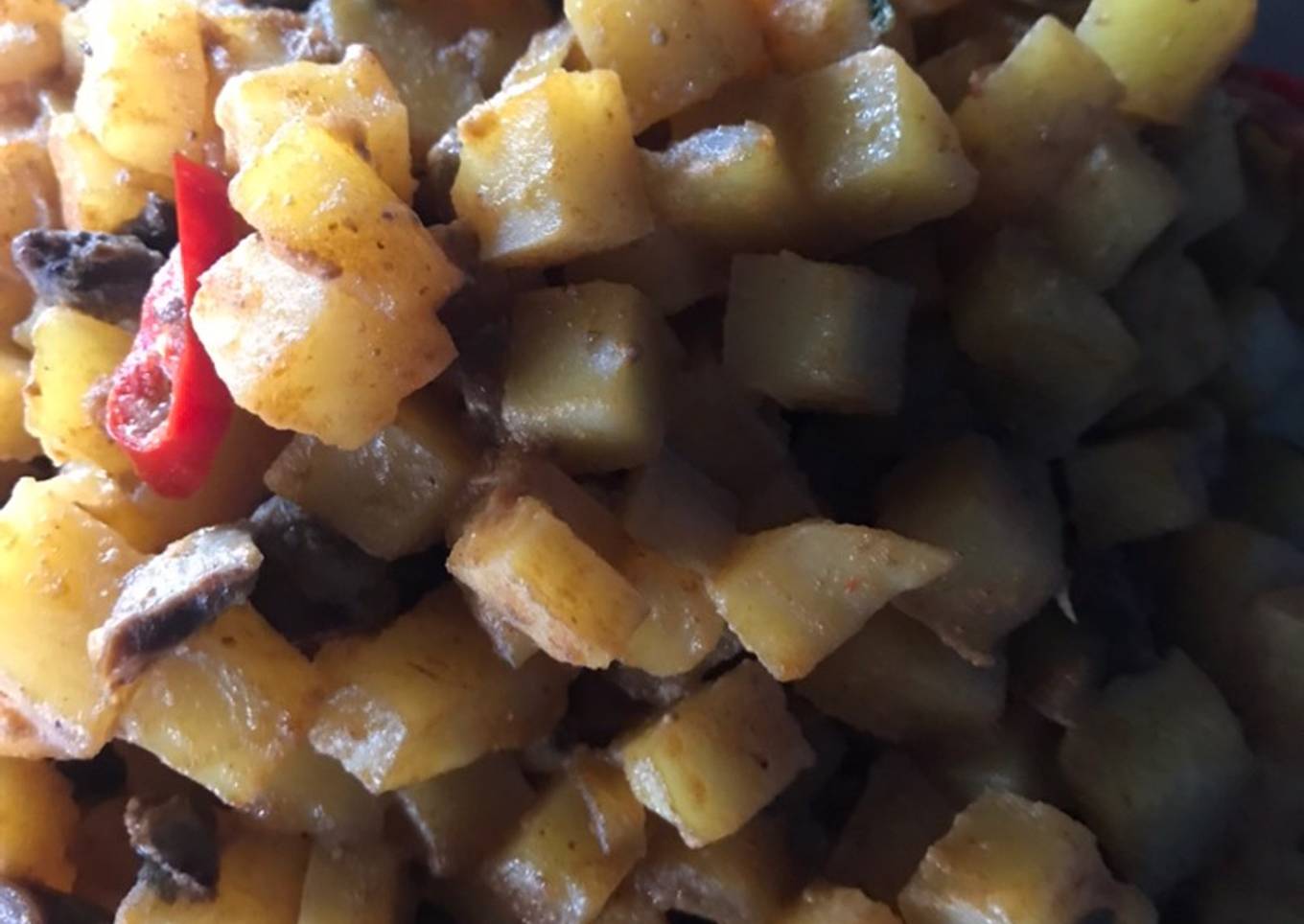 Sambal goreng kentang ati ampela