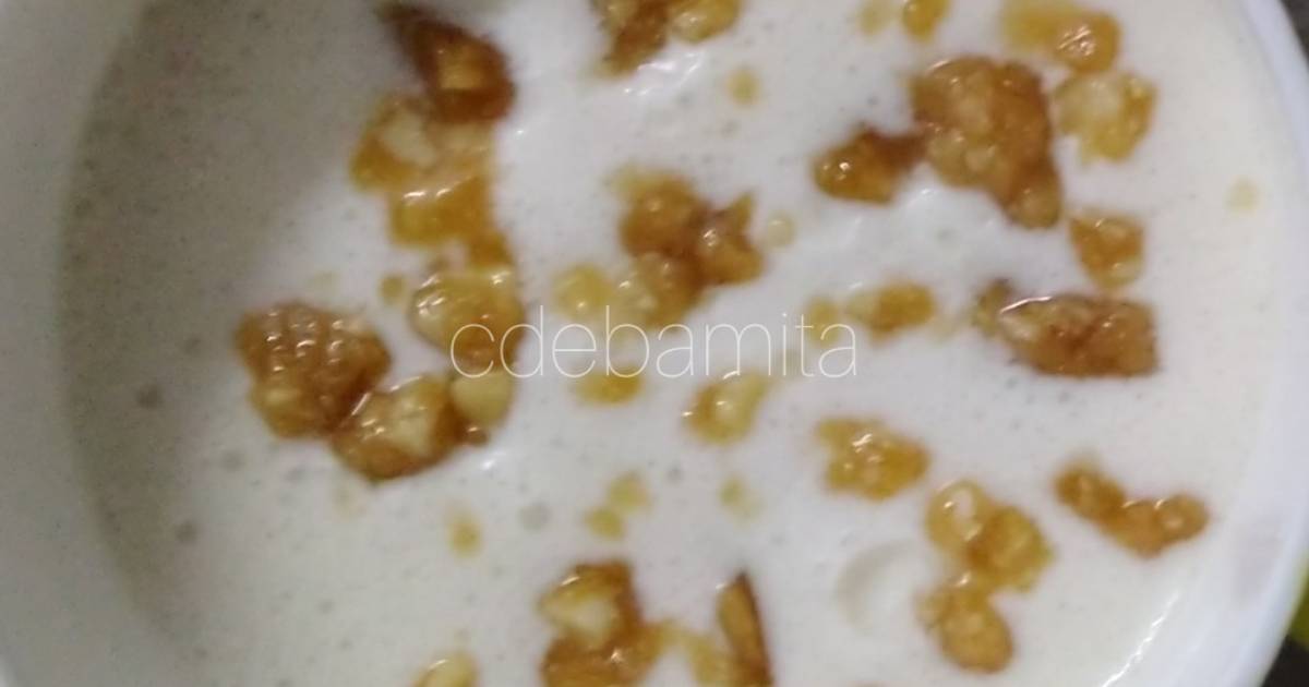 Butterscotch lassi (without sugar) Recipe by Debamita Chatterjee Cookpad