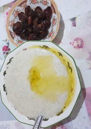 صورة لوصفة البلبولة او تشيشة بالحليب 😋