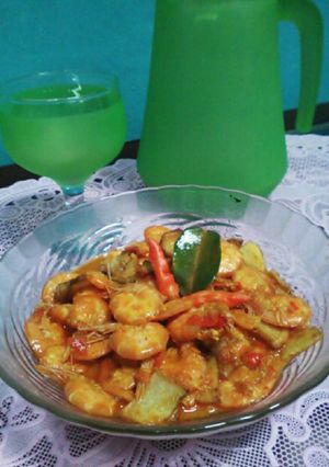 Foto resep Udang vs Kentang pedas manis