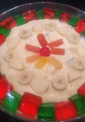 A picture of Fruit custard.