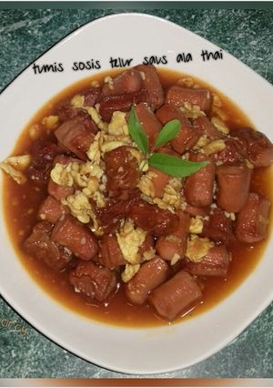 Foto resep Tumis Sosis Telur Saus ala Thai