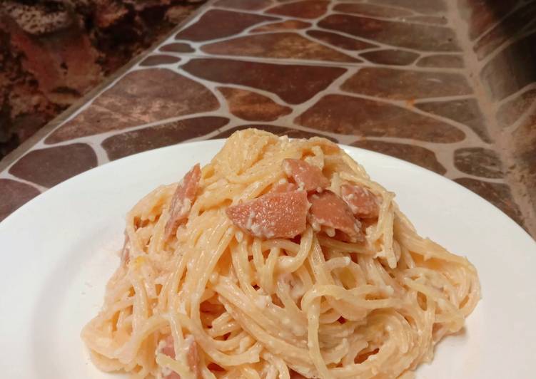 makanan 11. Spaghetti Carbonara Jadi, Enak