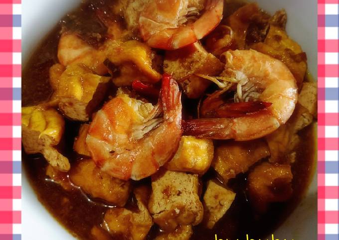 Resep Semur tahu udang saus bulgogi 🍲🦐🥢 oleh Bubu Muthia - Cookpad