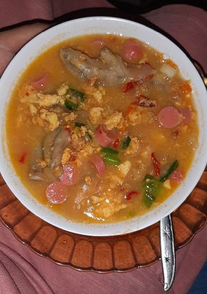Foto resep Seblak ceker sosis krupuk