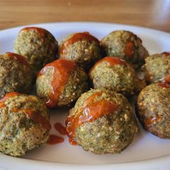 A picture of Coriander leaves and moong appe.