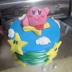 Lemon kirby cake A picture of Lemon kirby cake.