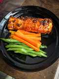 Salmon Steak With Garlic Butter Sauce